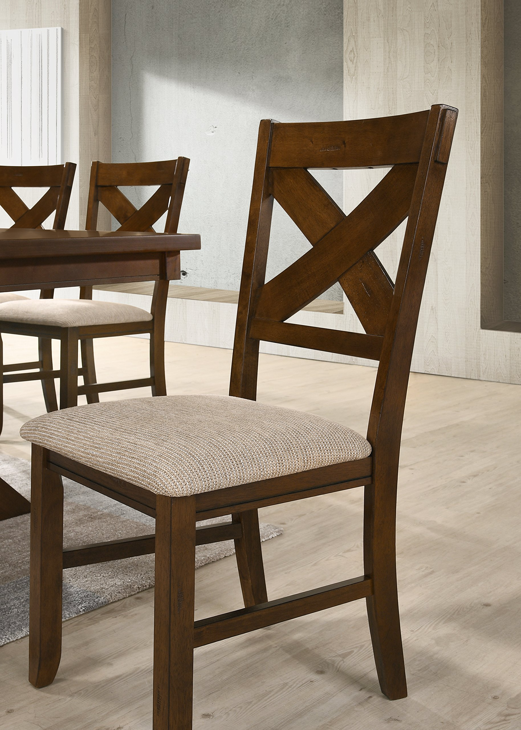 9-Piece Solid Wood Dining Set with Table & 8 Chairs
