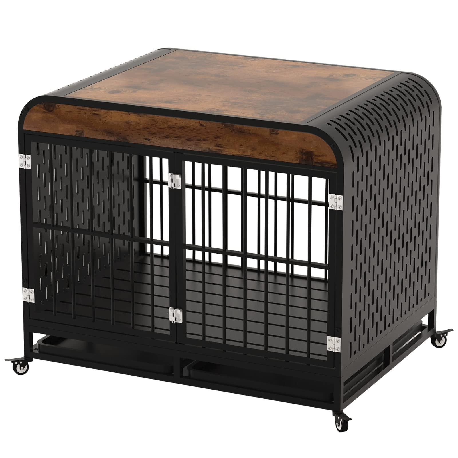 Heavy Duty Indestructible Dog Crate with Sturdy Door Lock