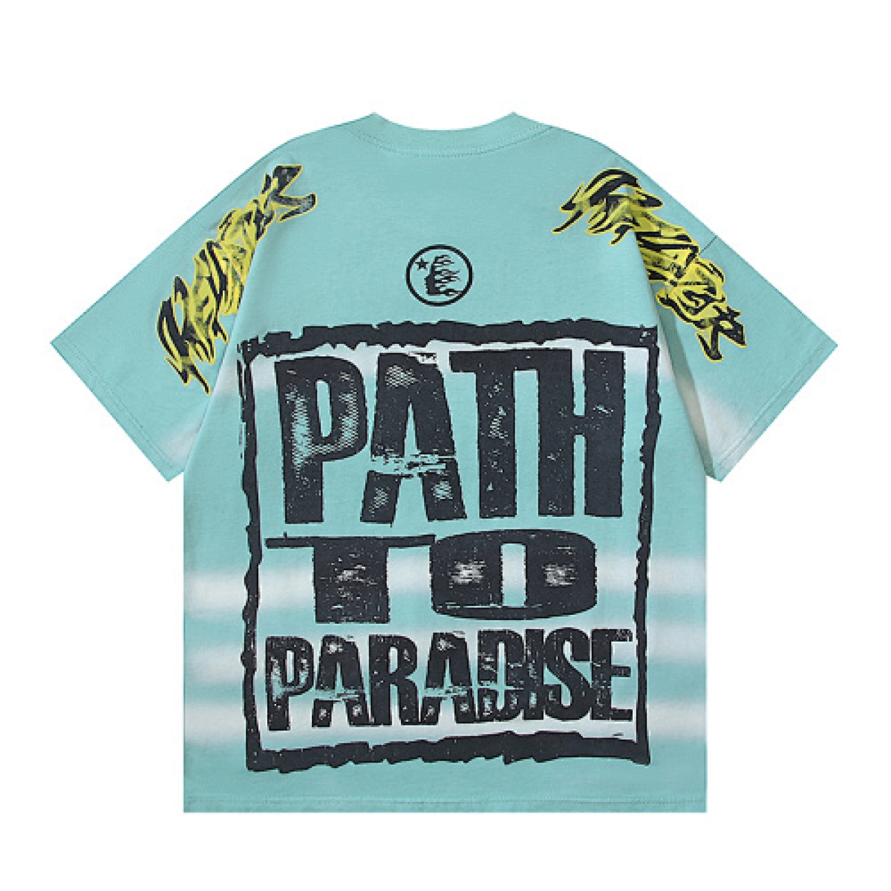 Hellstar Rasta Skull Tye-Dye T-Shirt Green