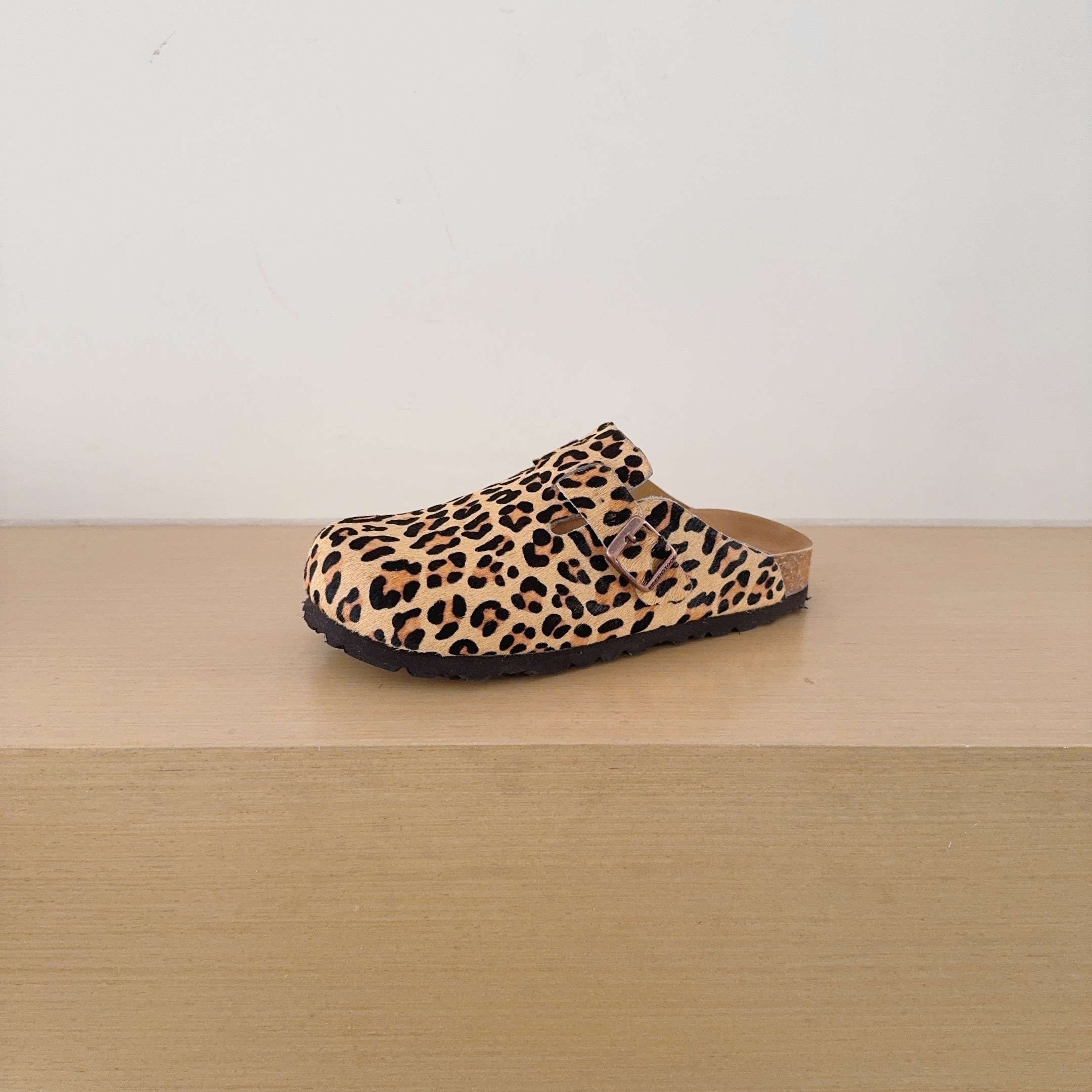 Leopard Print Birken-Style Clogs