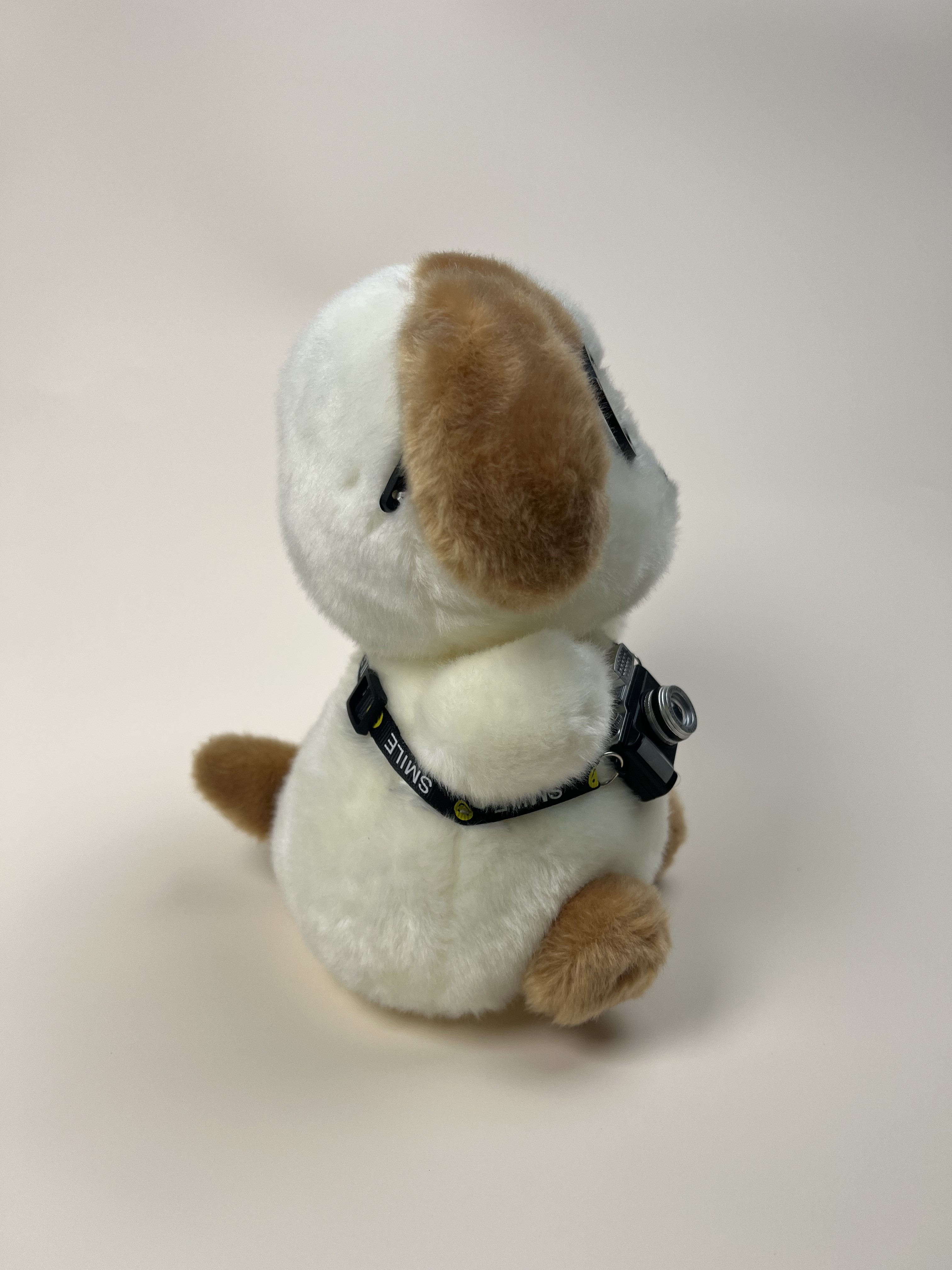 Photographer Puppy Plush Keychain