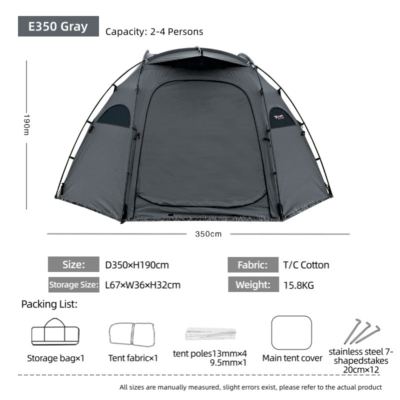 BLACK DRAGON E350 Cotton Fabric Tent