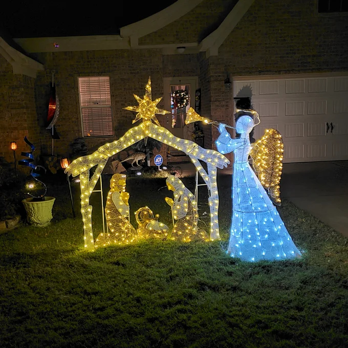 Crystal Angel Lighted Display