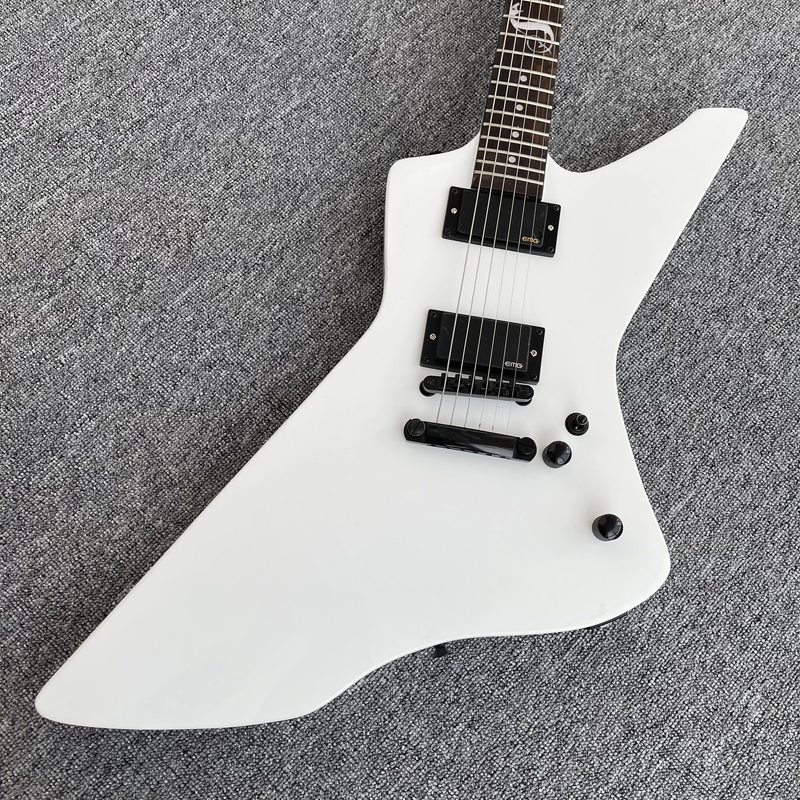 James Hetfield Snake Byte White Explorer Electric Guitar Rosewood
