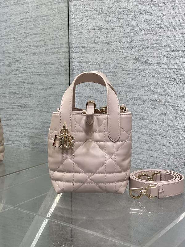 Dior Lady Dior Tote Bag Pink Small
