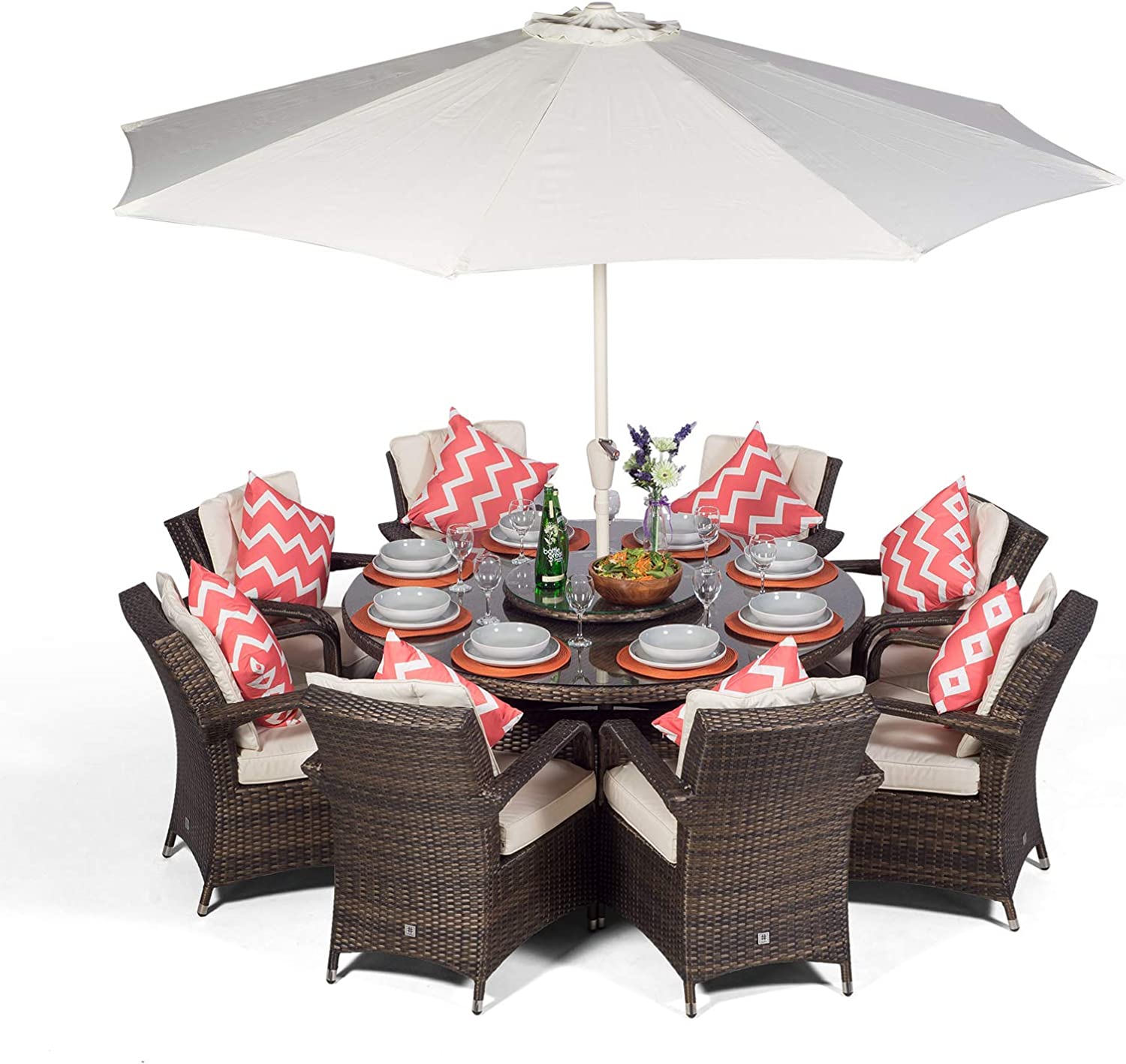 8 Seater Rattan Dining Set