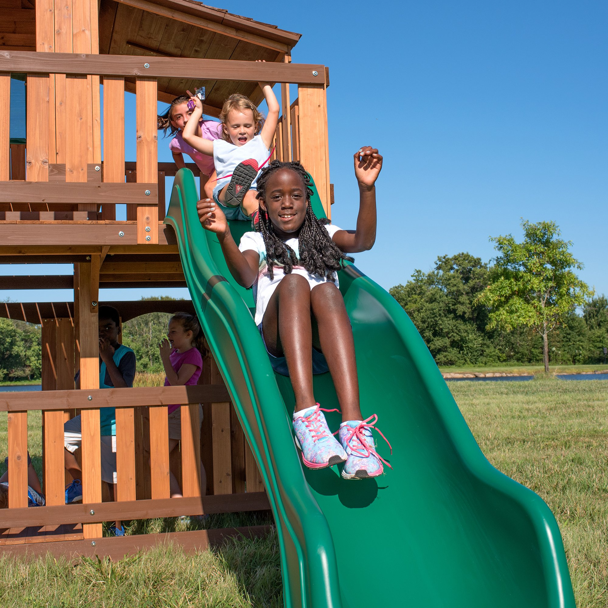 Woodridge Elite All Cedar Wood Swing Set