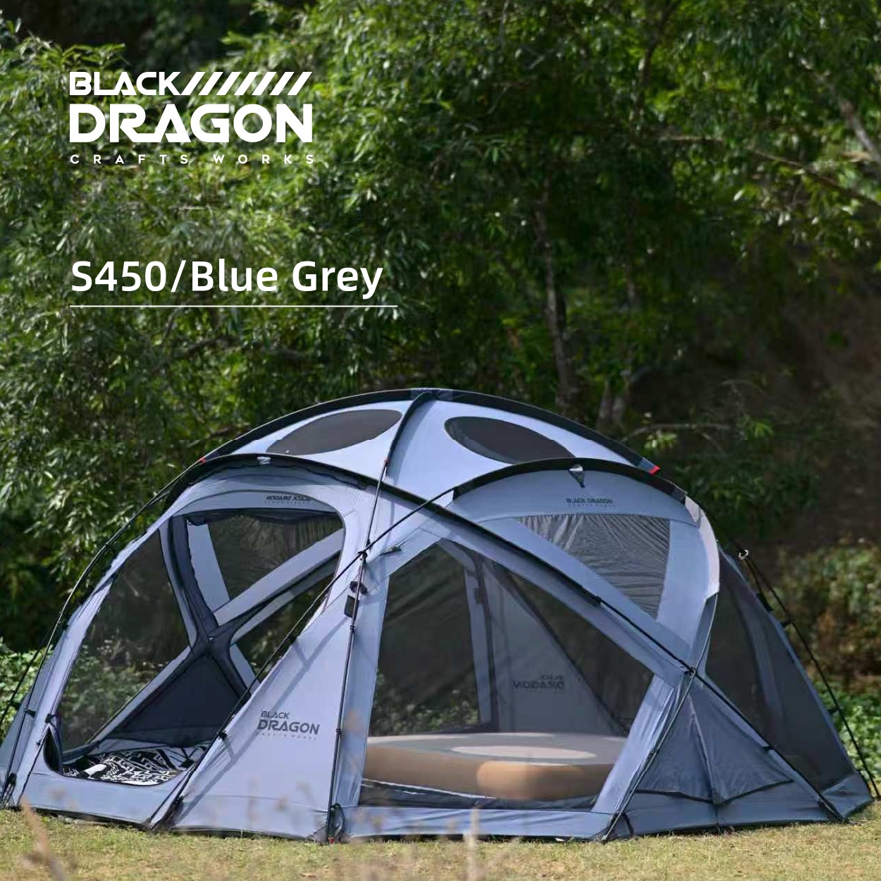BLACK DRAGON S450 Standard Edition Tent Spherical Dome, Large Space, Windproof and Rainproof