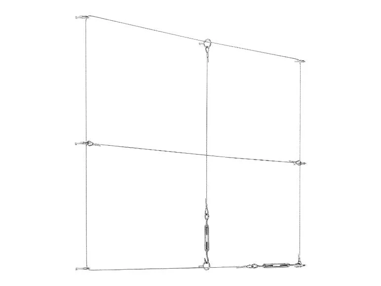 Set de câble métallique pour treillis