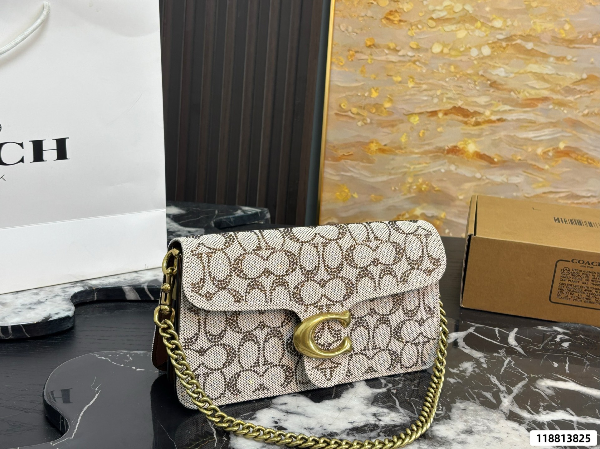 Coach Tabby Shoulder Bag 26 With Signature Beading