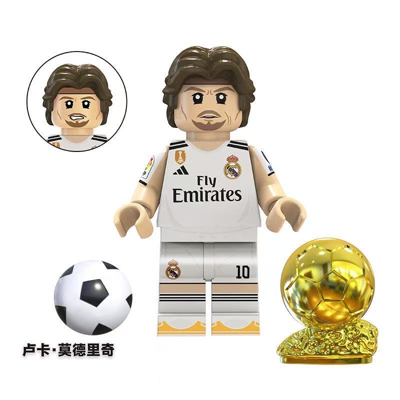 Football star building block toys