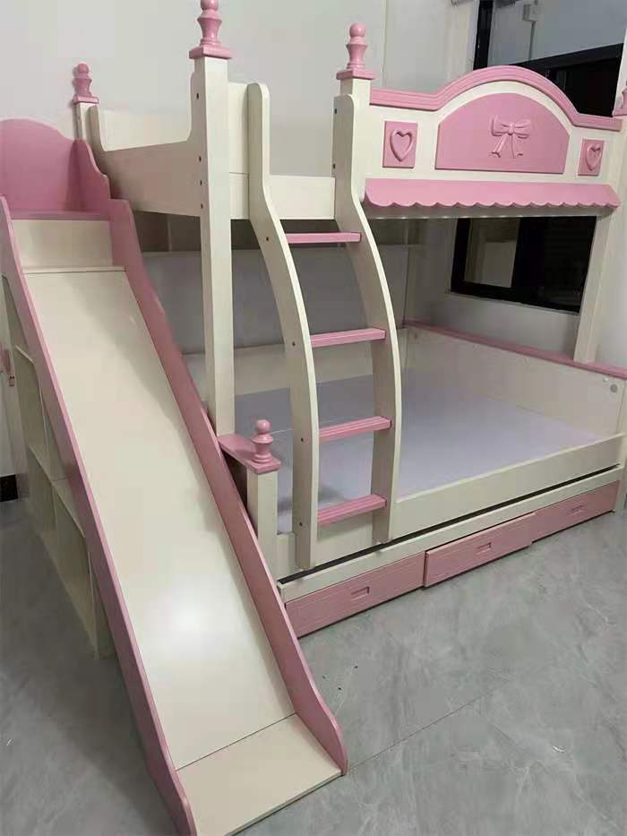 Slide Pink Bunk Bed, purple bunk bed