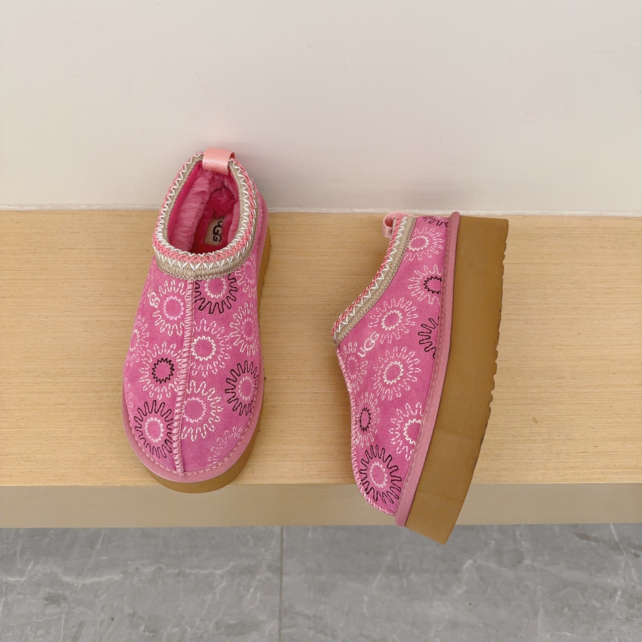 Embroidered Sun Platform