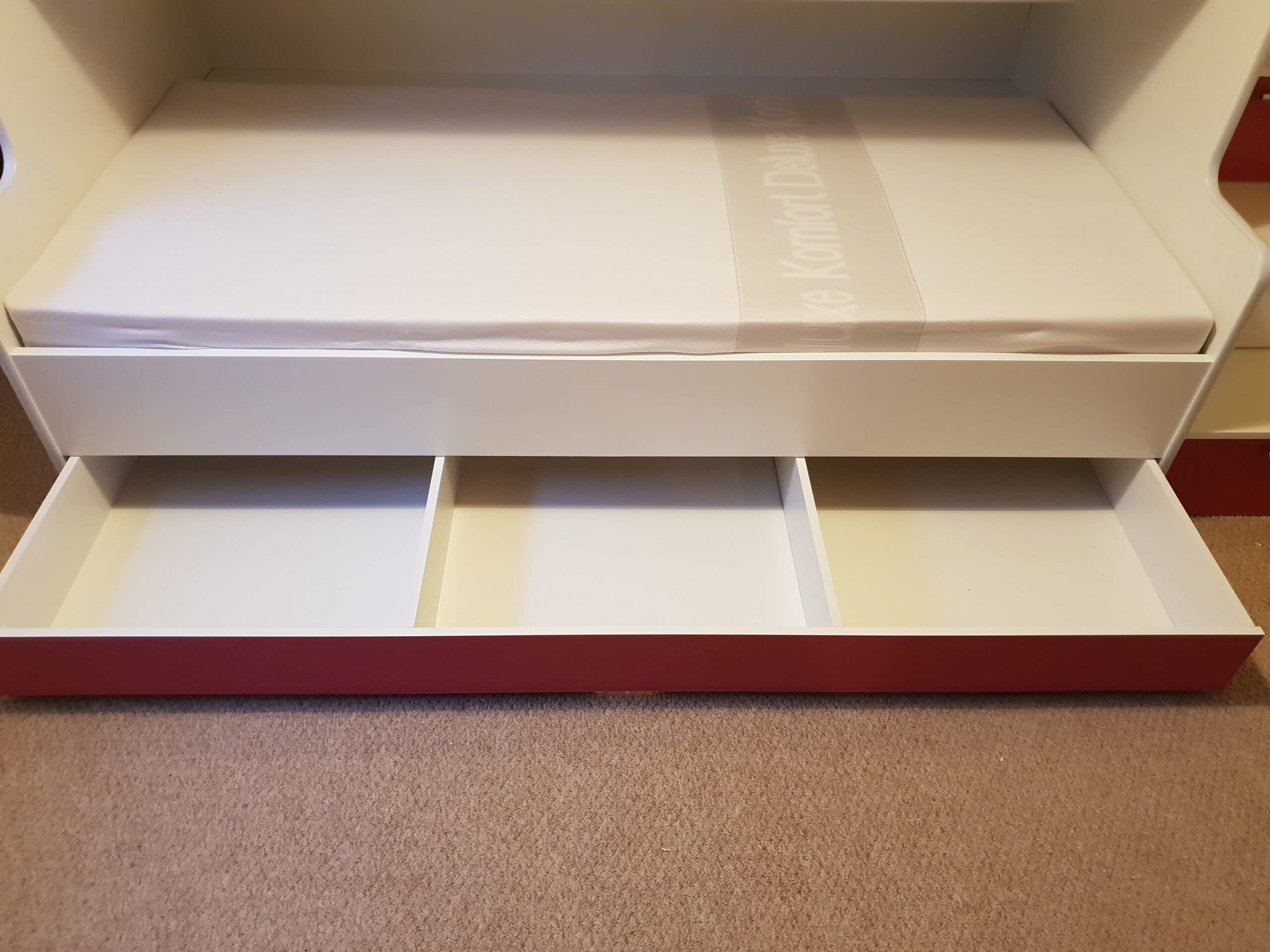 Bunk Bed Cabin Bed Storage High Sleeper Bed Mattresses Included