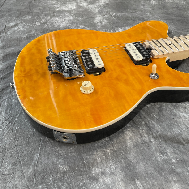 Music Man EV .H Eddie Van Halen Signature Amber Quilt Top Electric Guitar