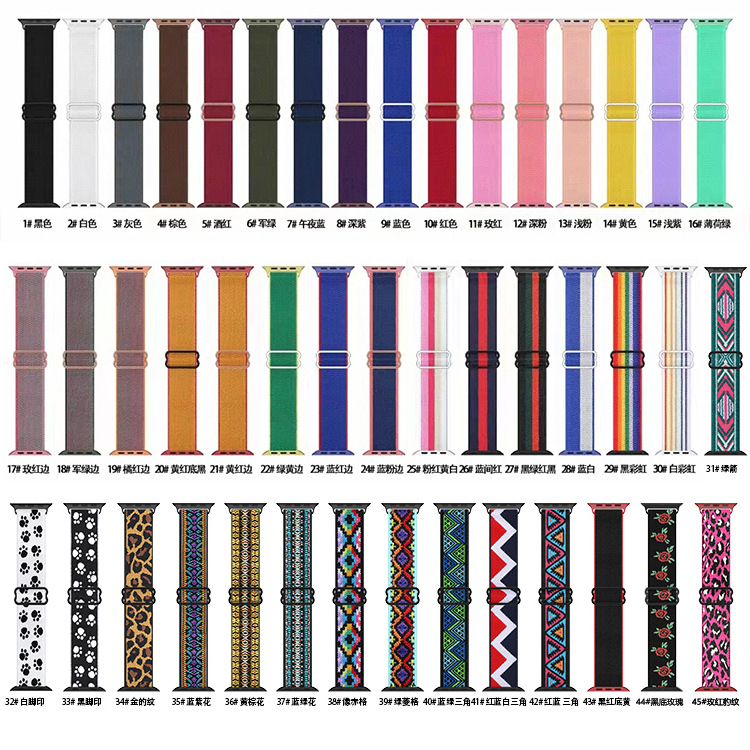 Apple Watch All Series Replacement Strap Multi-Color - back view