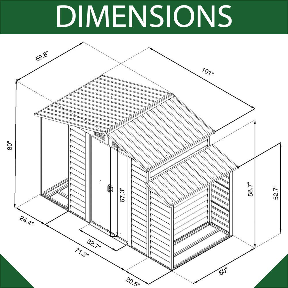 3-in-1 Multi-Use Storage Shed