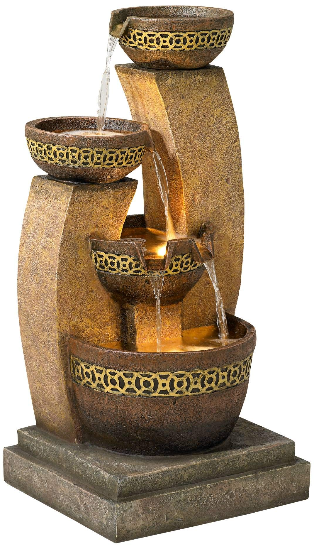Four Bowl Floor Water Fountain 41