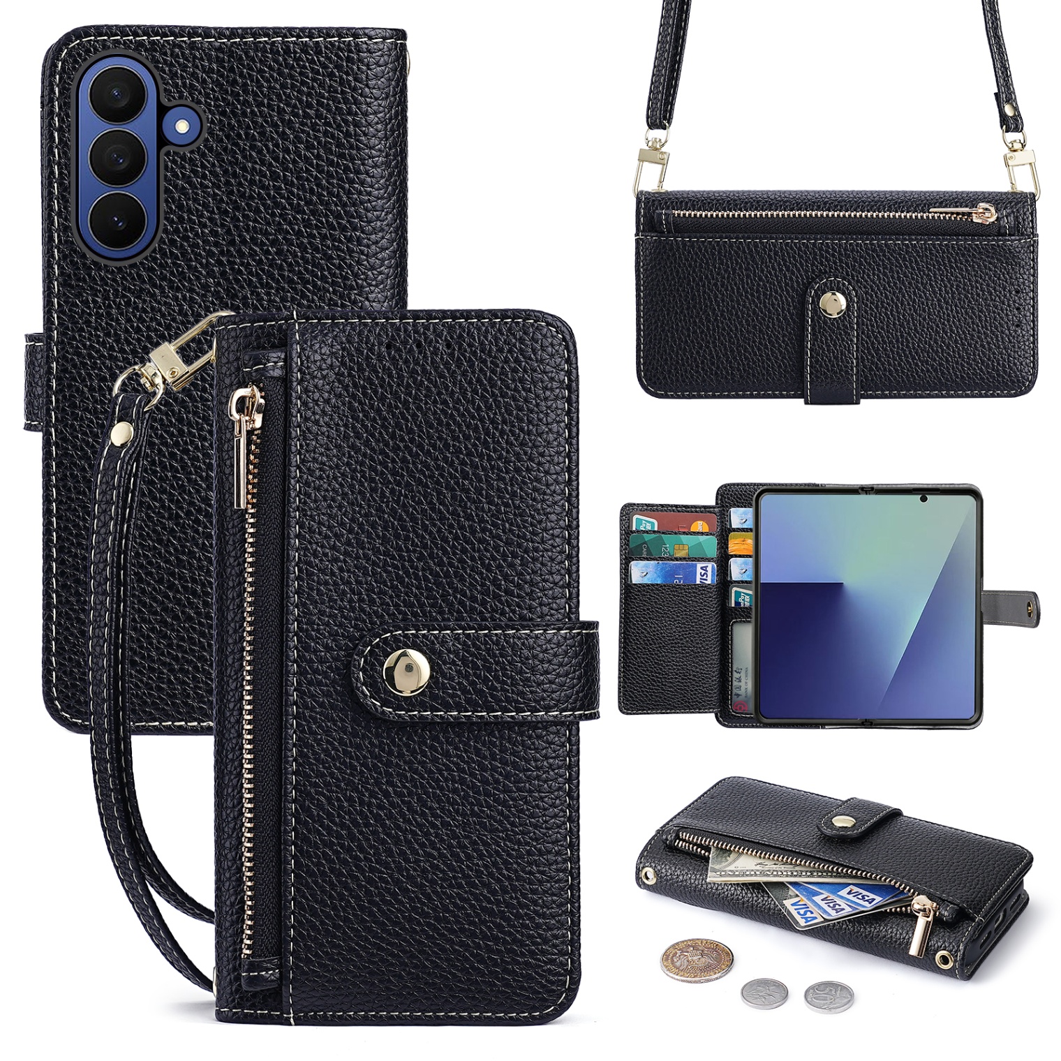 Galaxy Z Fold 8 Protective Case Card Slot - back view