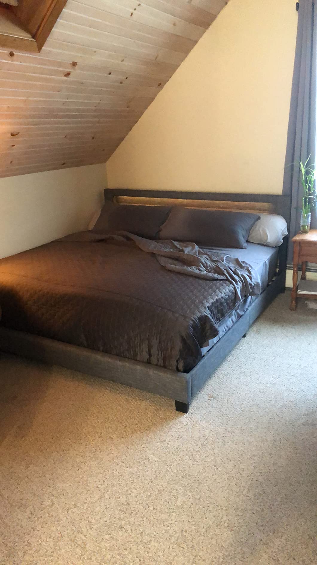 Pezzolla LED Bed - Contemporary Modern Low Profile Platform Bed
