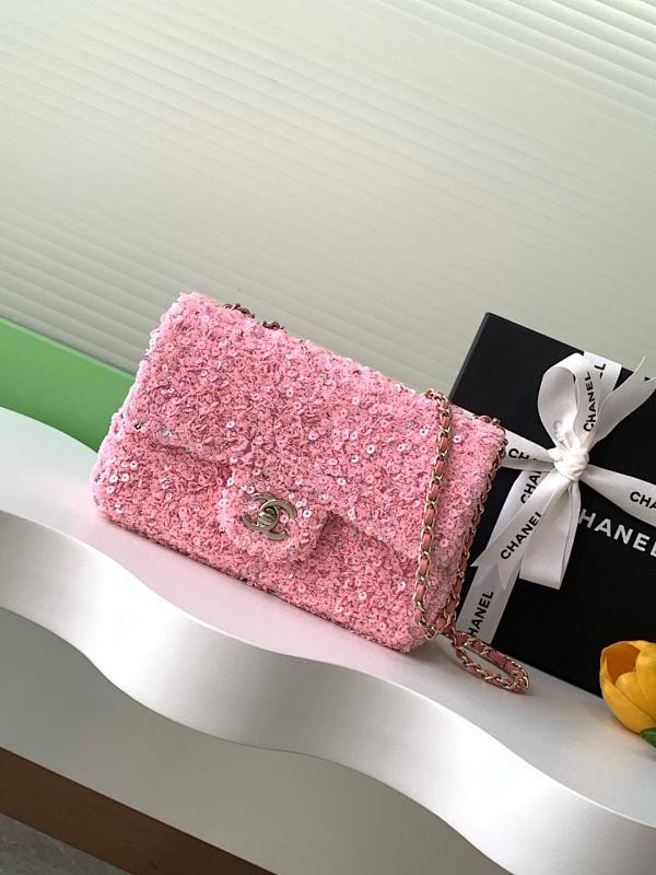 Chanel Boucle Flap Bag Pink