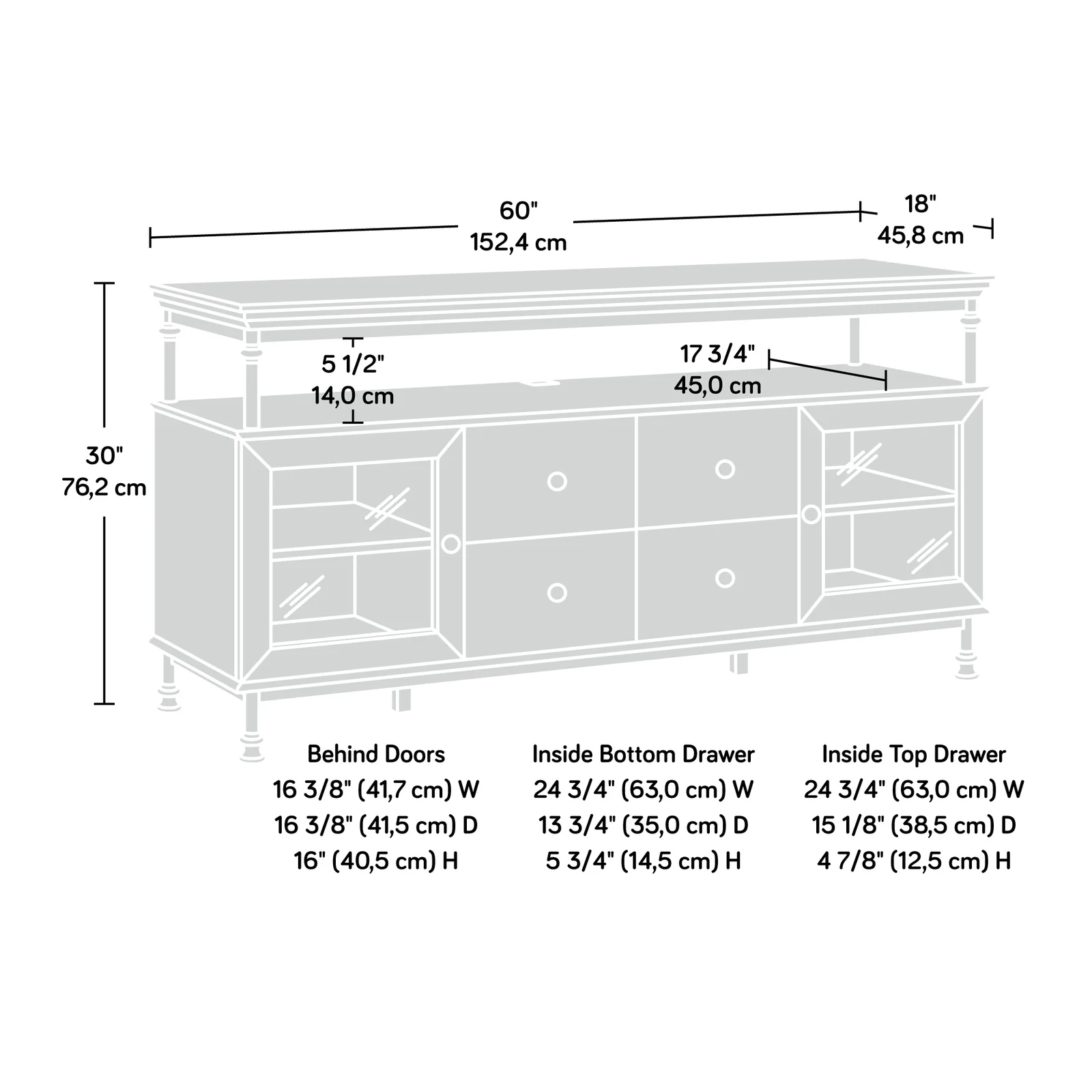 Mancos TV Stand for TVs up to 60