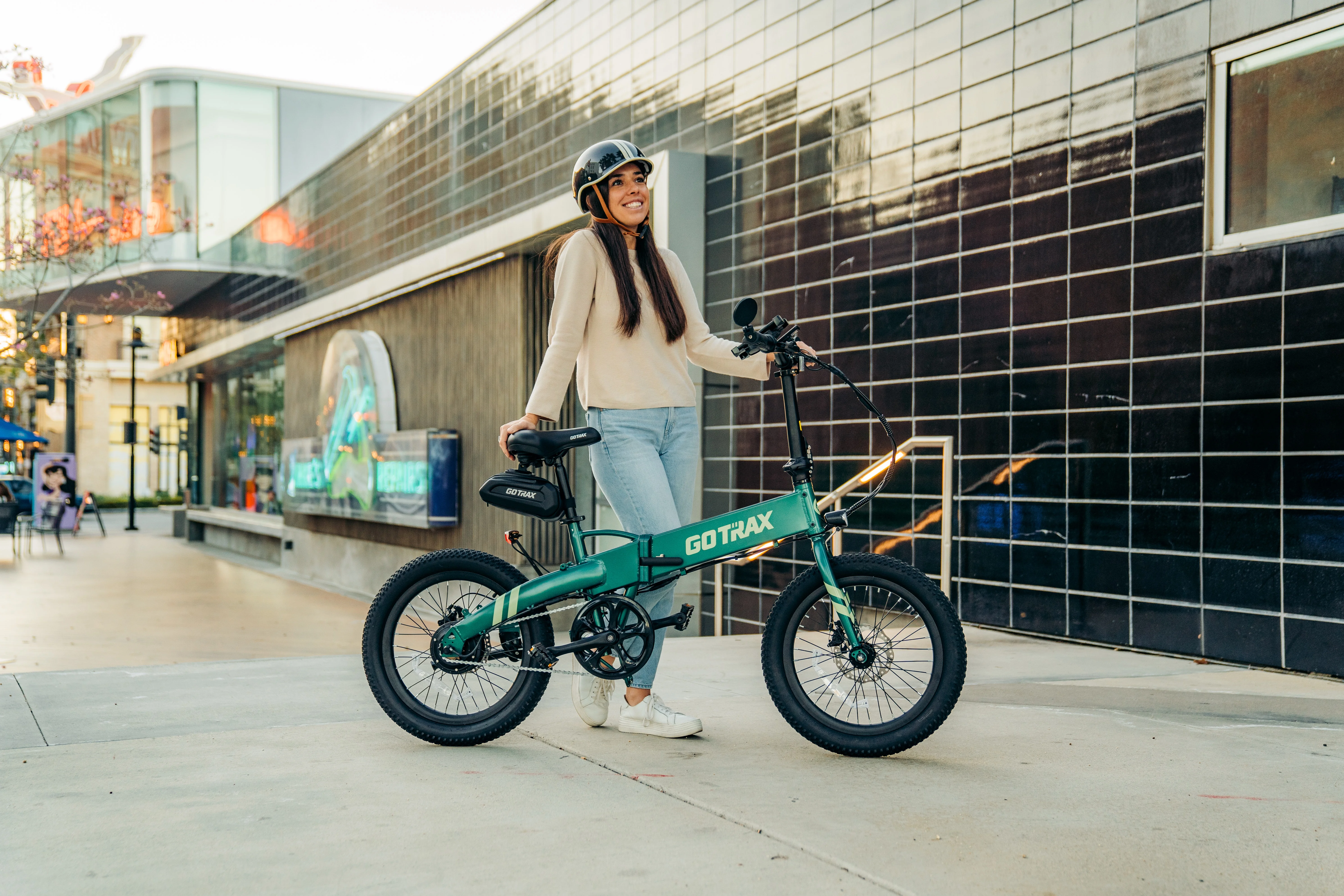 GOTRAX F1V2 20in Folding Electric Bike, 48V 10.4Ah, Black