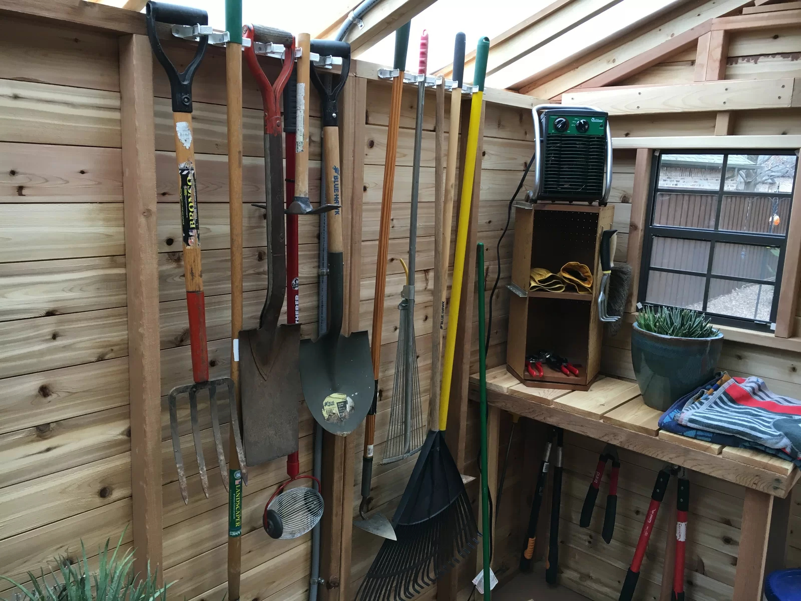 8 ft. W x 12 ft. D Cedar Wood Sunshed Garden Shed