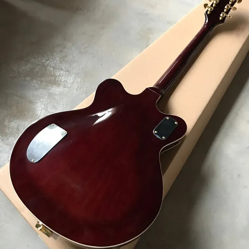 Chet Atkins Country Gentleman Wine Red Hollow Electric Guitar Simulated F Holes