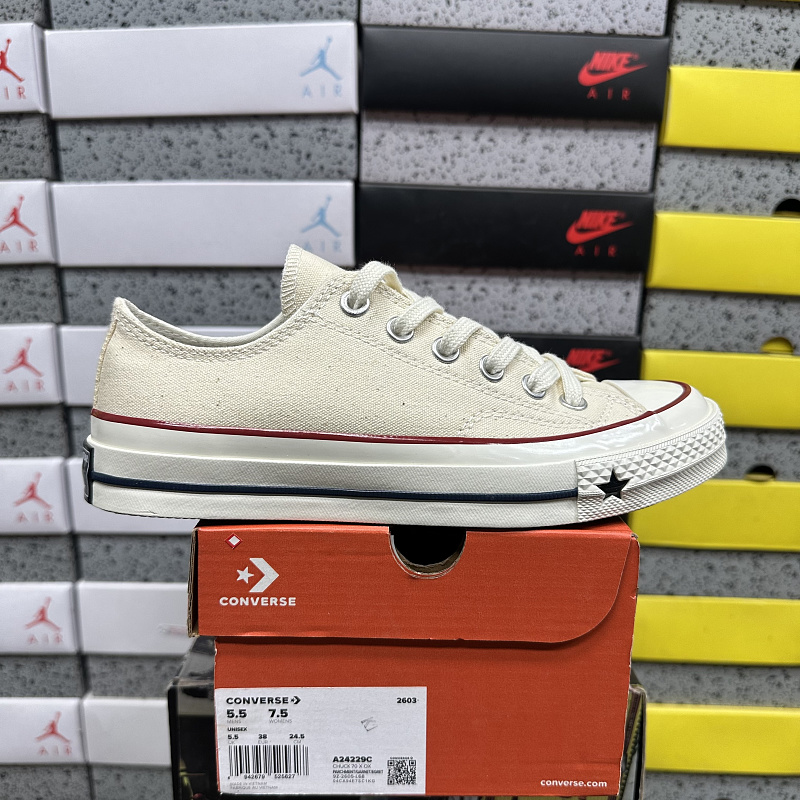 Converse 1970s White Red High Top