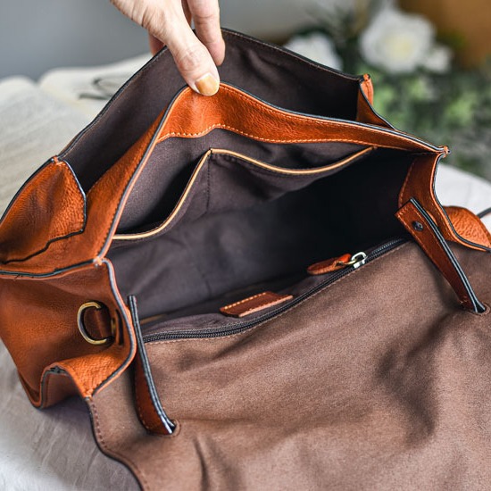 Vintage Leather Messenger Bag