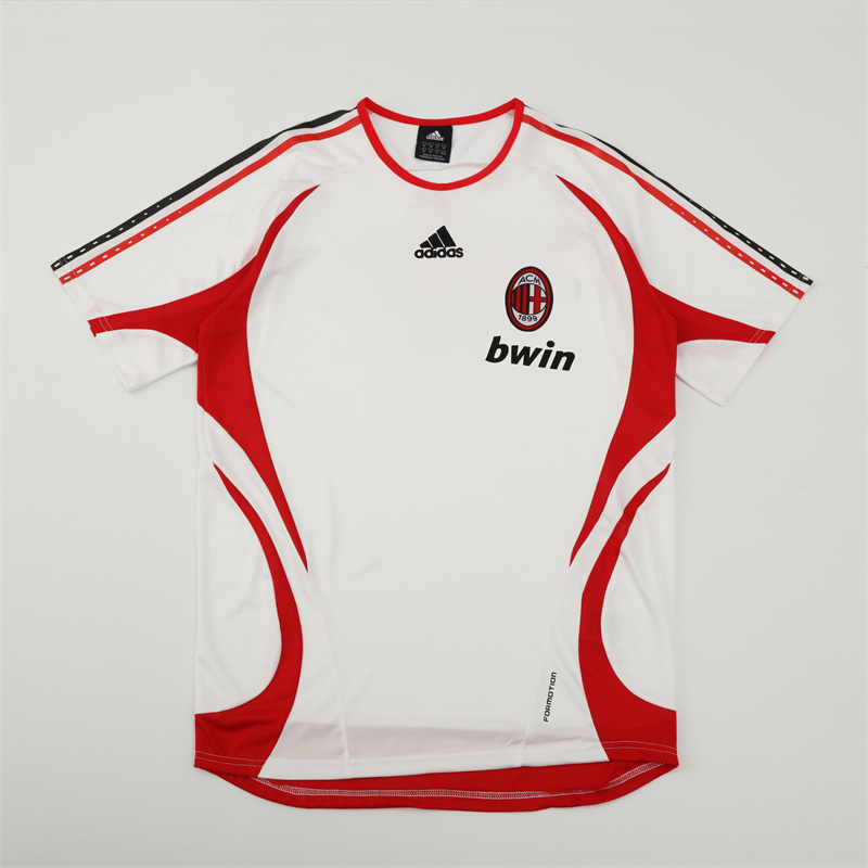 2006/07 AC Milan Retro Short Sleeves Training Jersey - White
