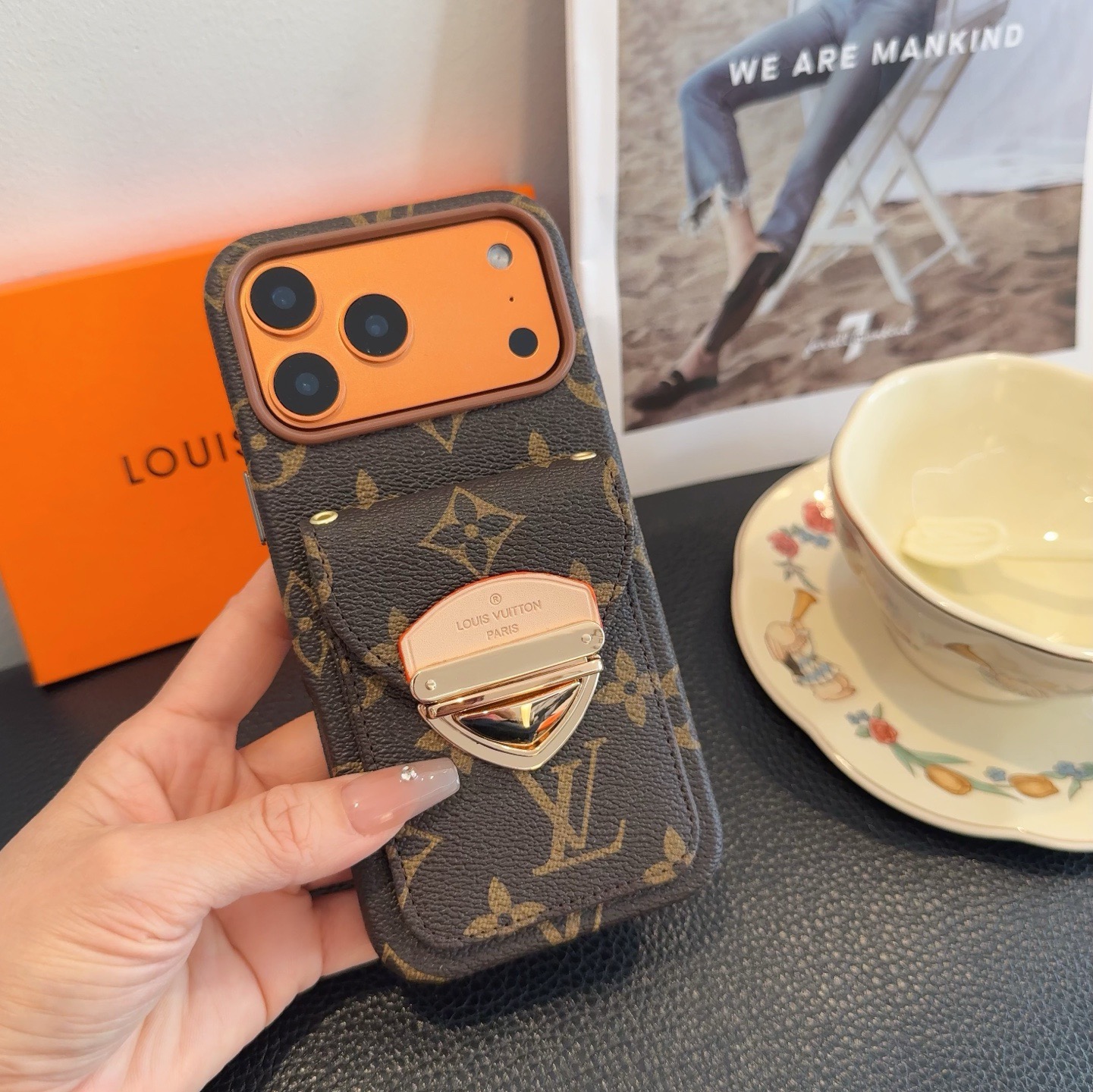 LV Classic Monogram Card Holder Phone Case