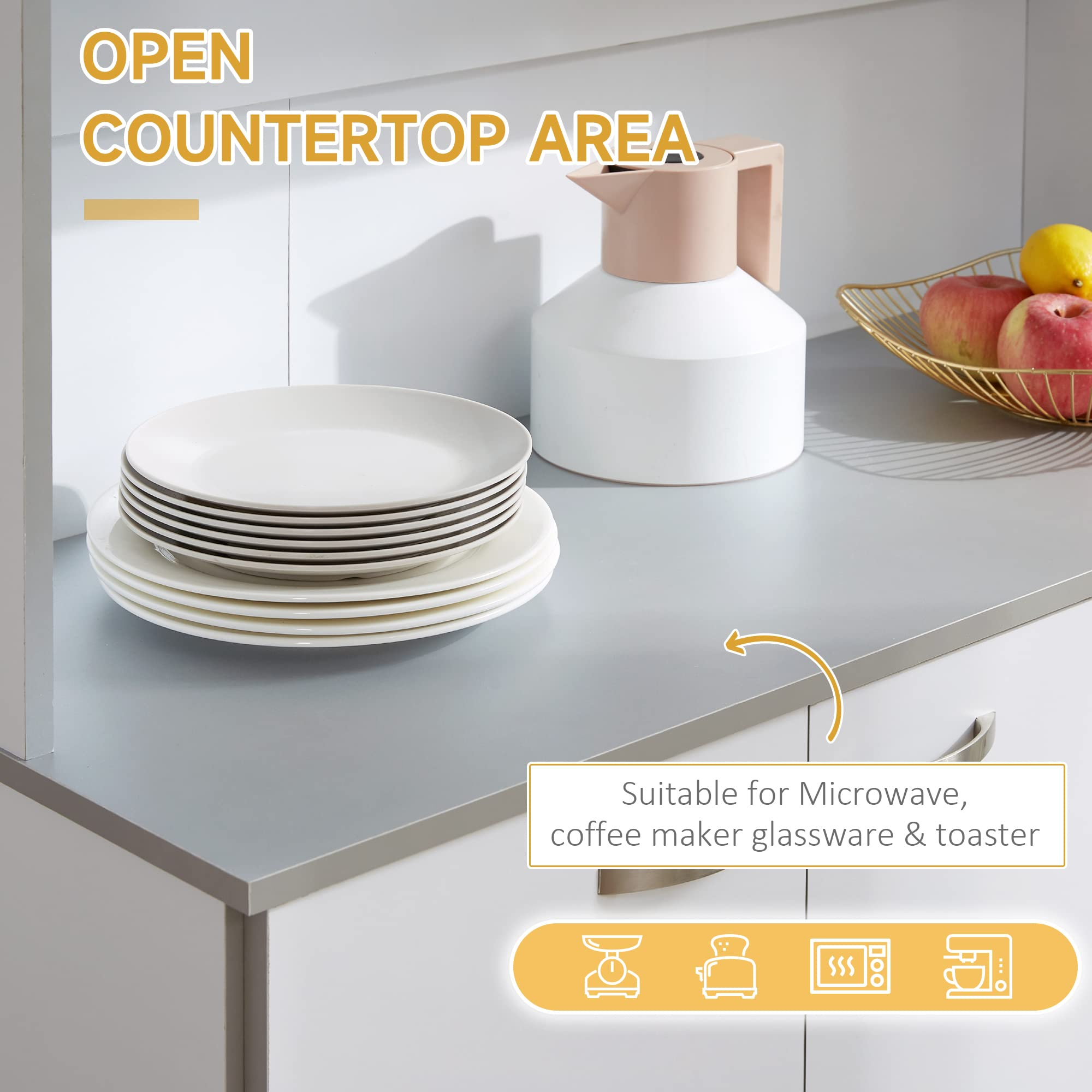 Freestanding Buffet with Hutch