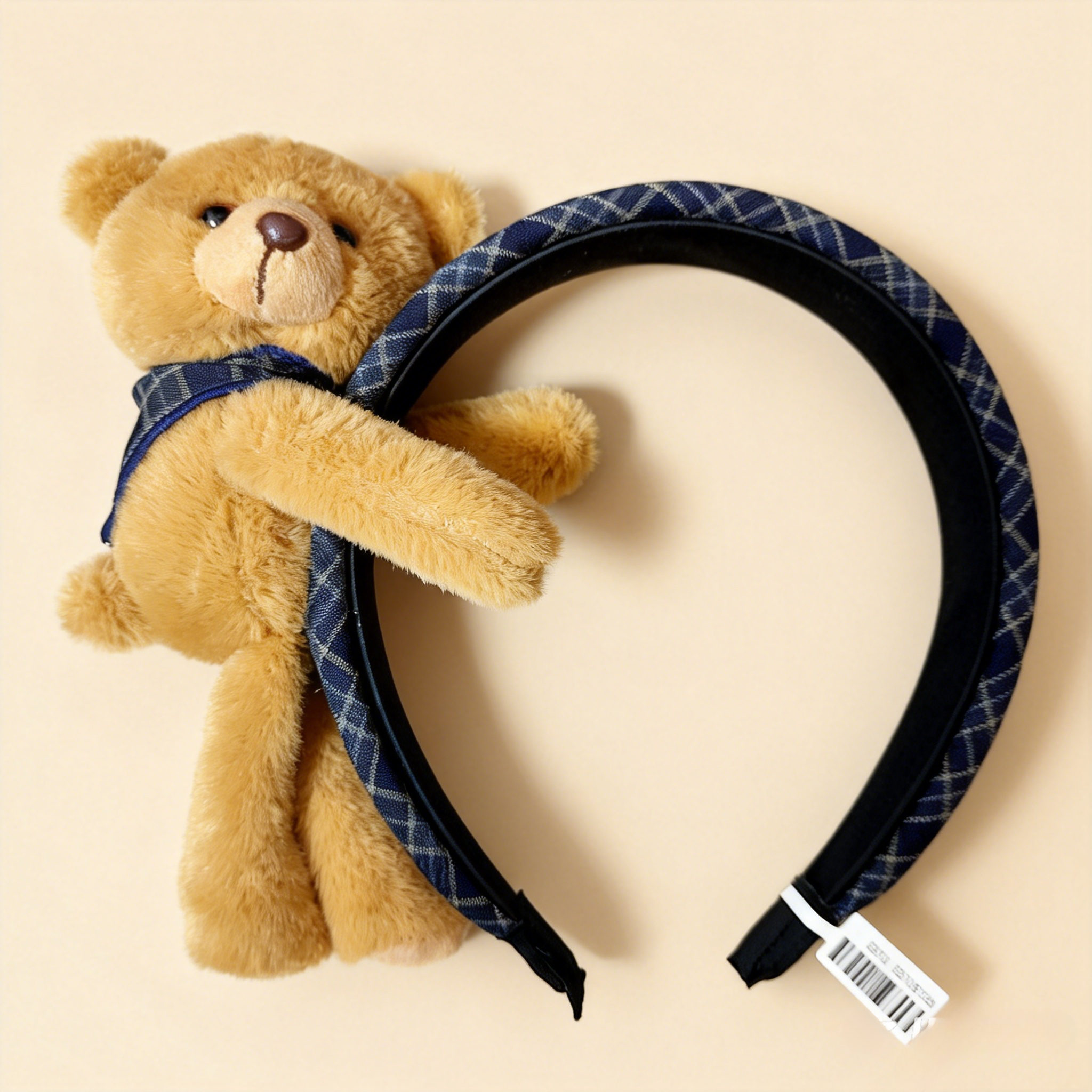Huggy Bear Checkered Hairband