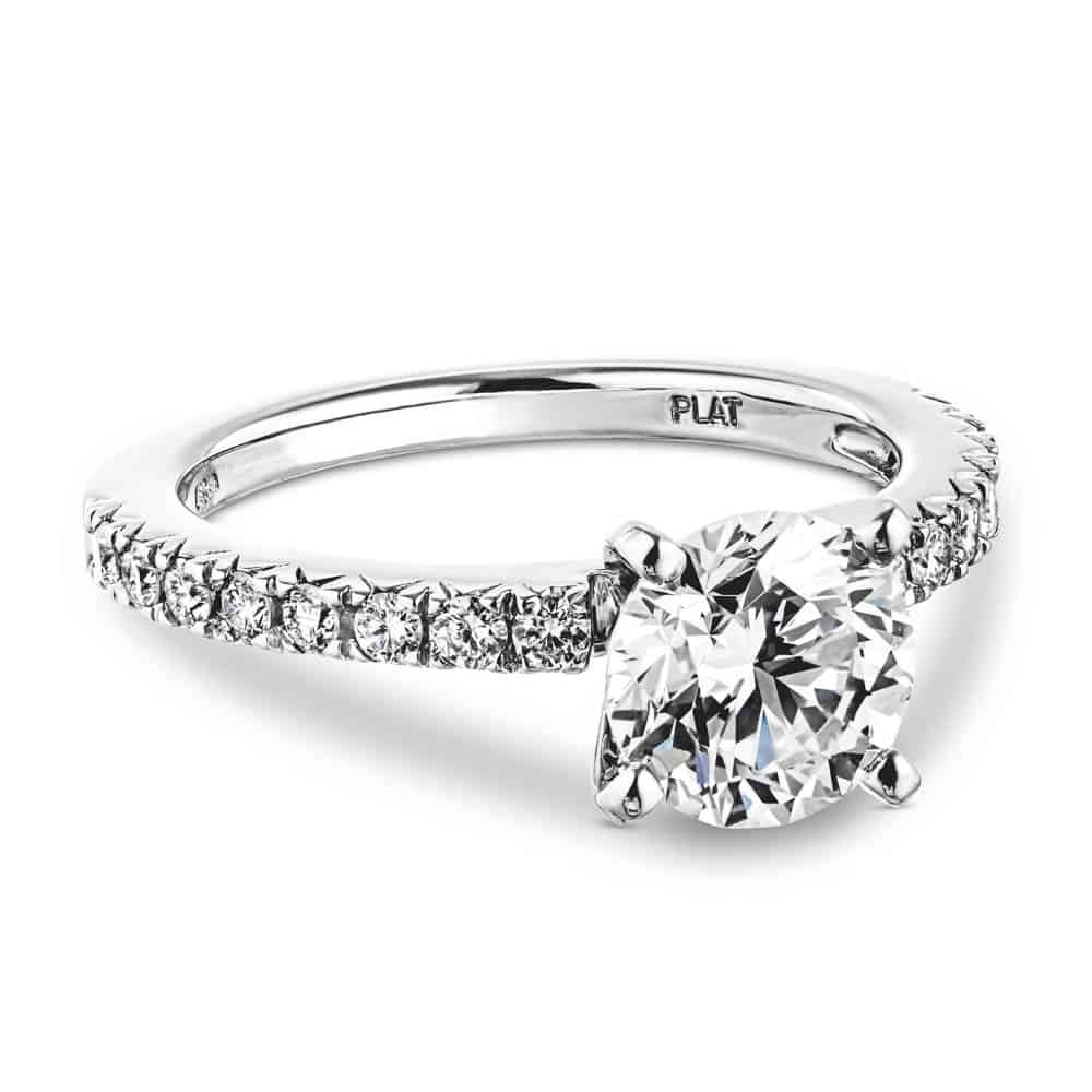 Khloe Lab Grown Diamond Side Stone Engagement Ring