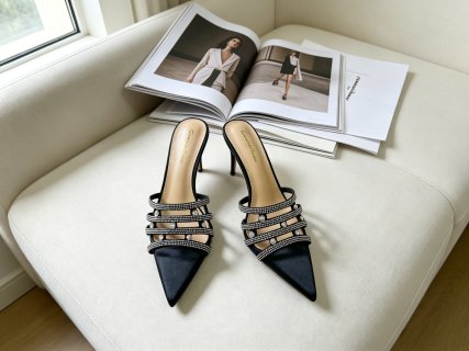 Gianvito Rossi Crystal Mules