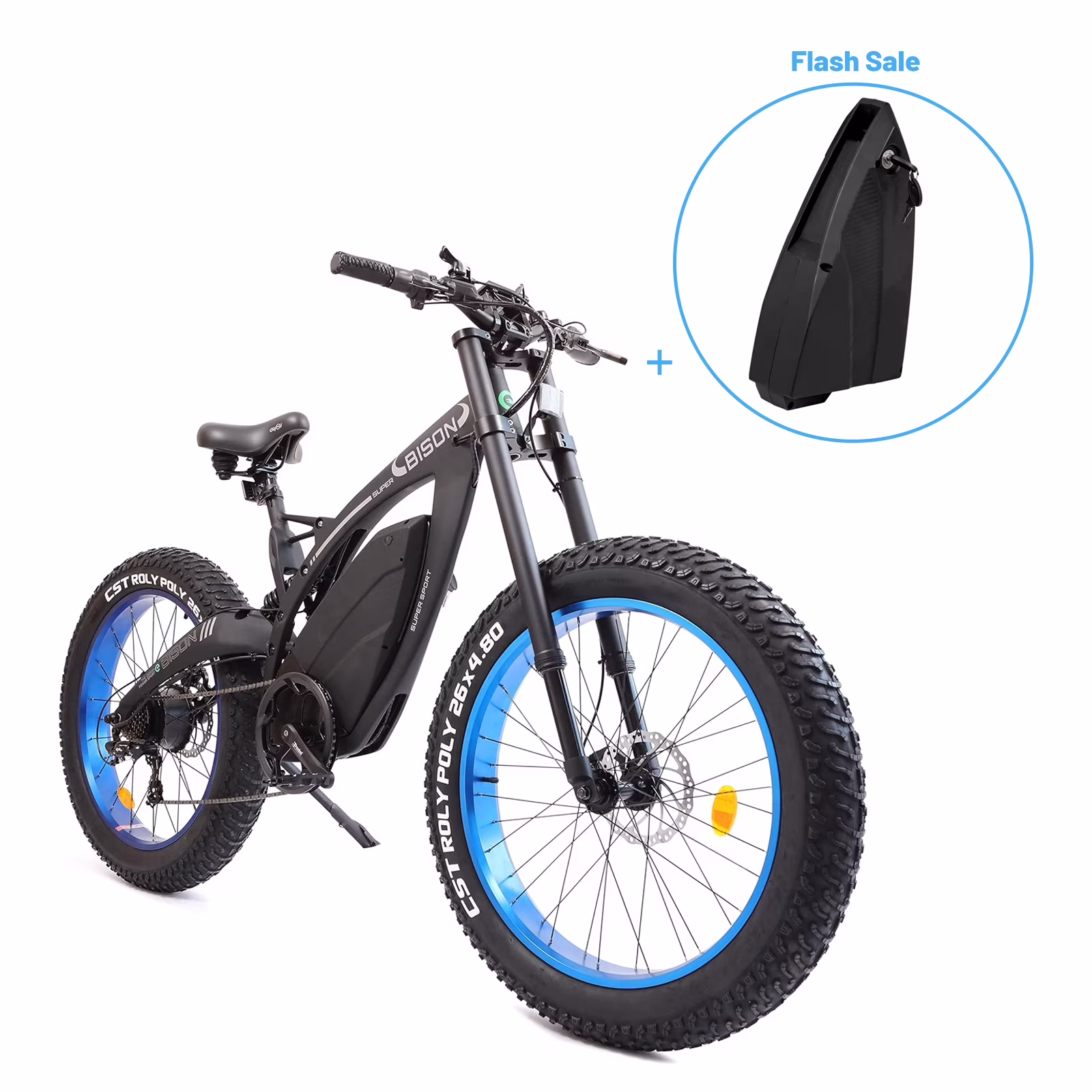 ECOTRIC 26in Fat Tire Electric Mountain Bike, 750W, 48V 18Ah