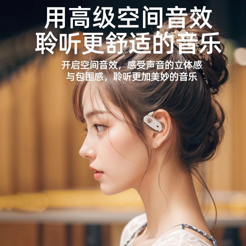 Wireless Earphones Bluetooth Earphone - back view