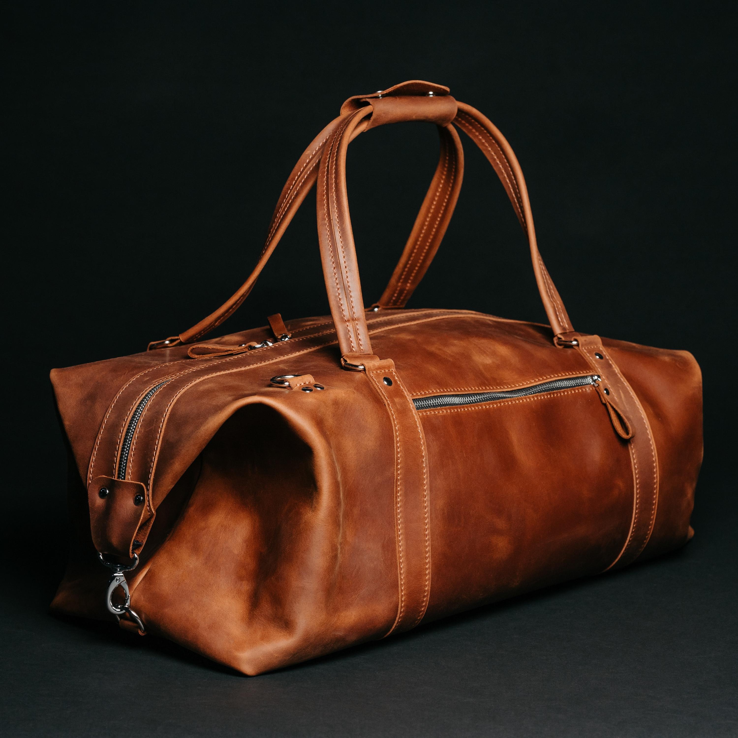 The Weekender Handcrafted Leather Duffle Bag