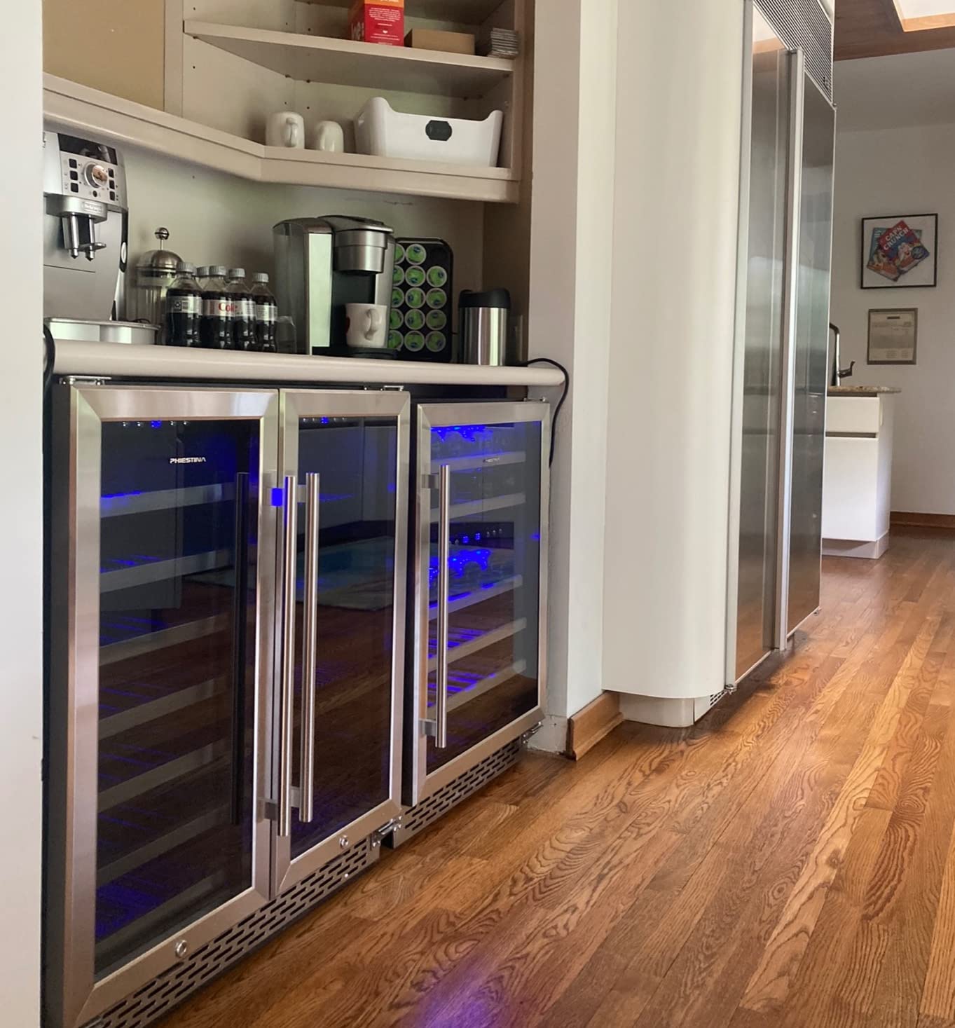 Phiestina 24 Inch Under Counter Wine Cooler - Built-In Dual