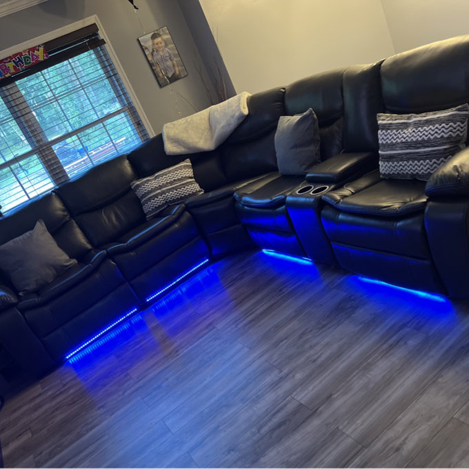 Mirabel 3 - Piece Vegan Leather Sectional