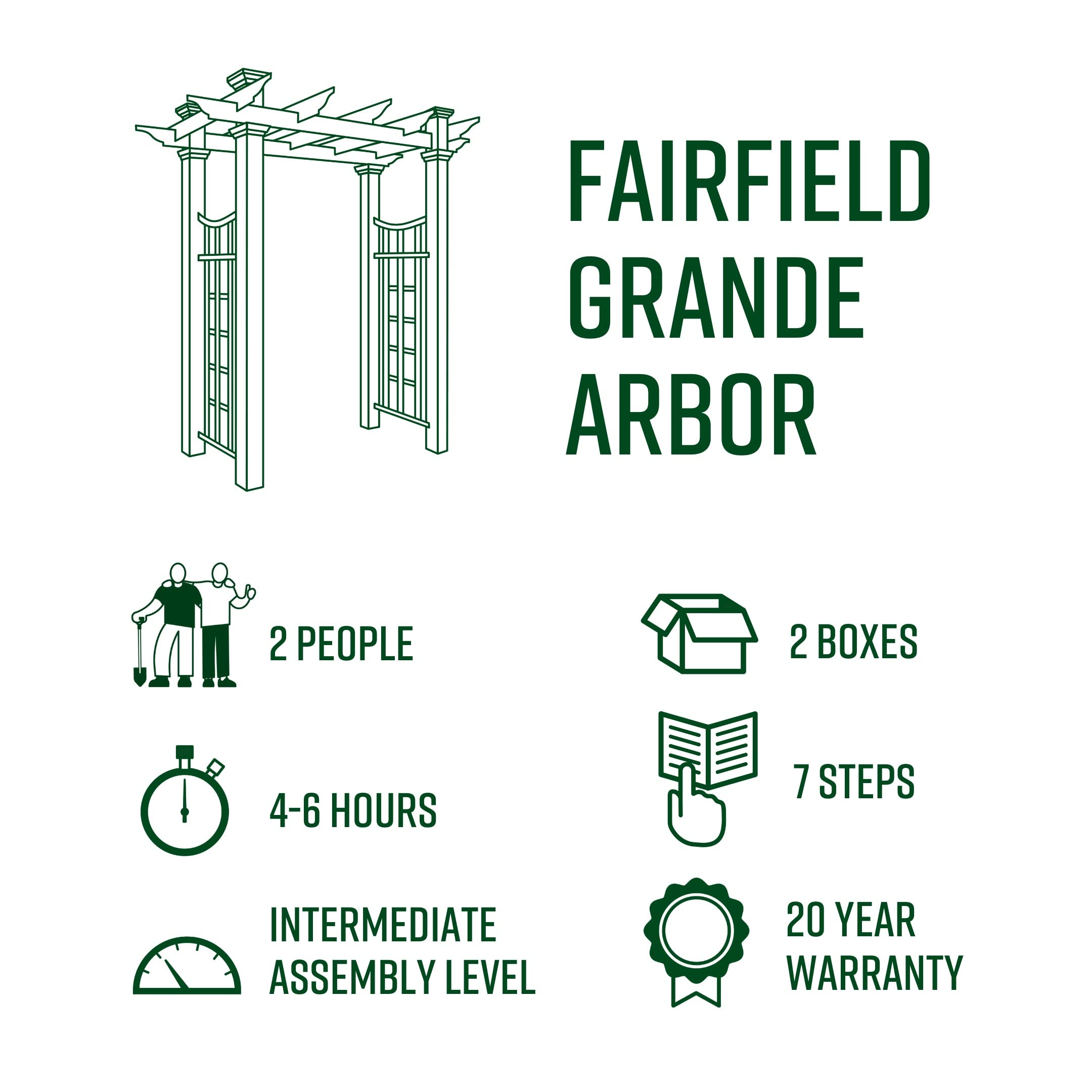 Fairfield Grande 111 x 86 Vinyl Arbor
