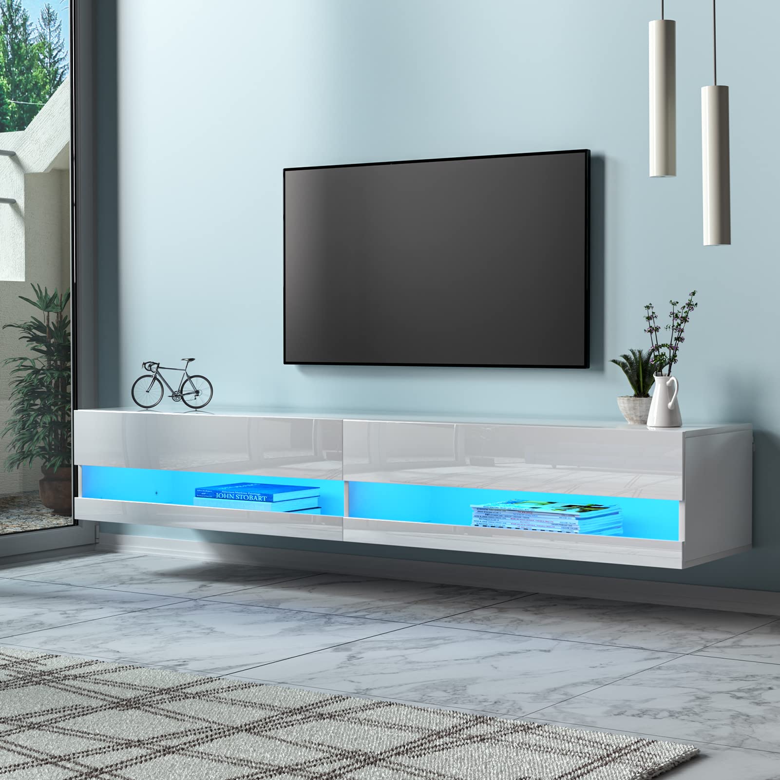 Floating TV Stand for TVs Up to 85 inch