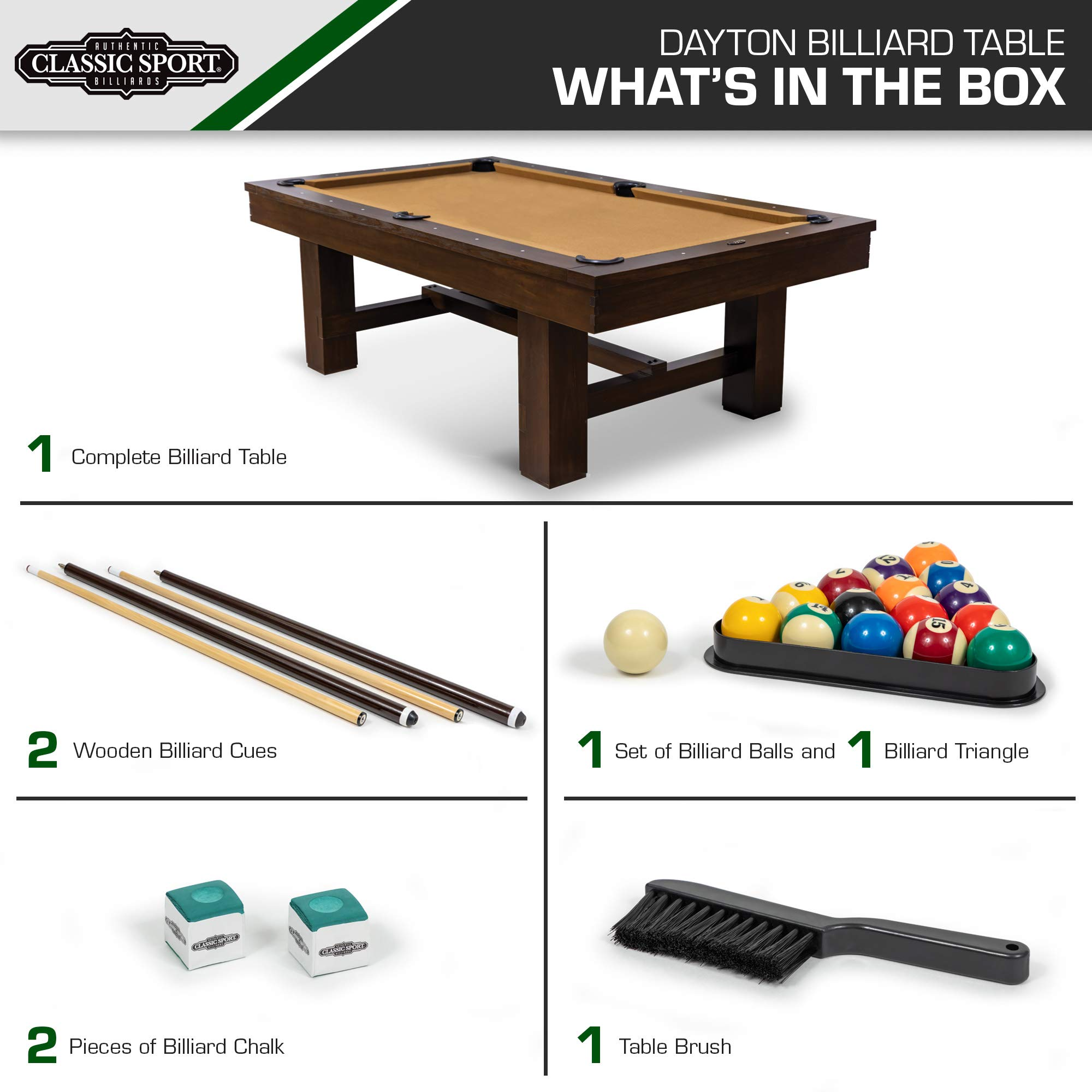 Professional Grade Billiard Tables - Perfect for Family Game Room