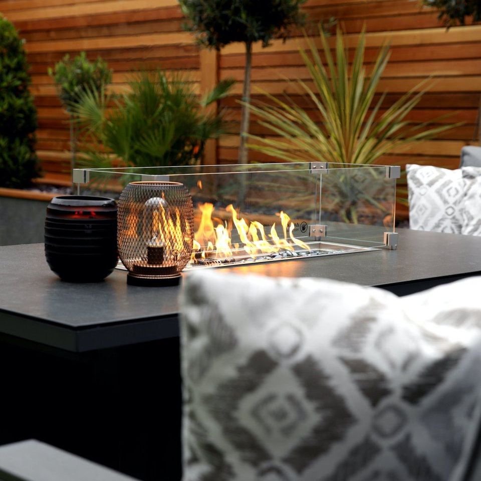 Monaco Luxury Large Grey Rattan Garden Sofa Set 10 Piece Semi