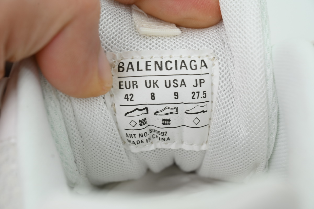 Balenciaga Track Trail Lace White Red 800592 WTEHK 0123