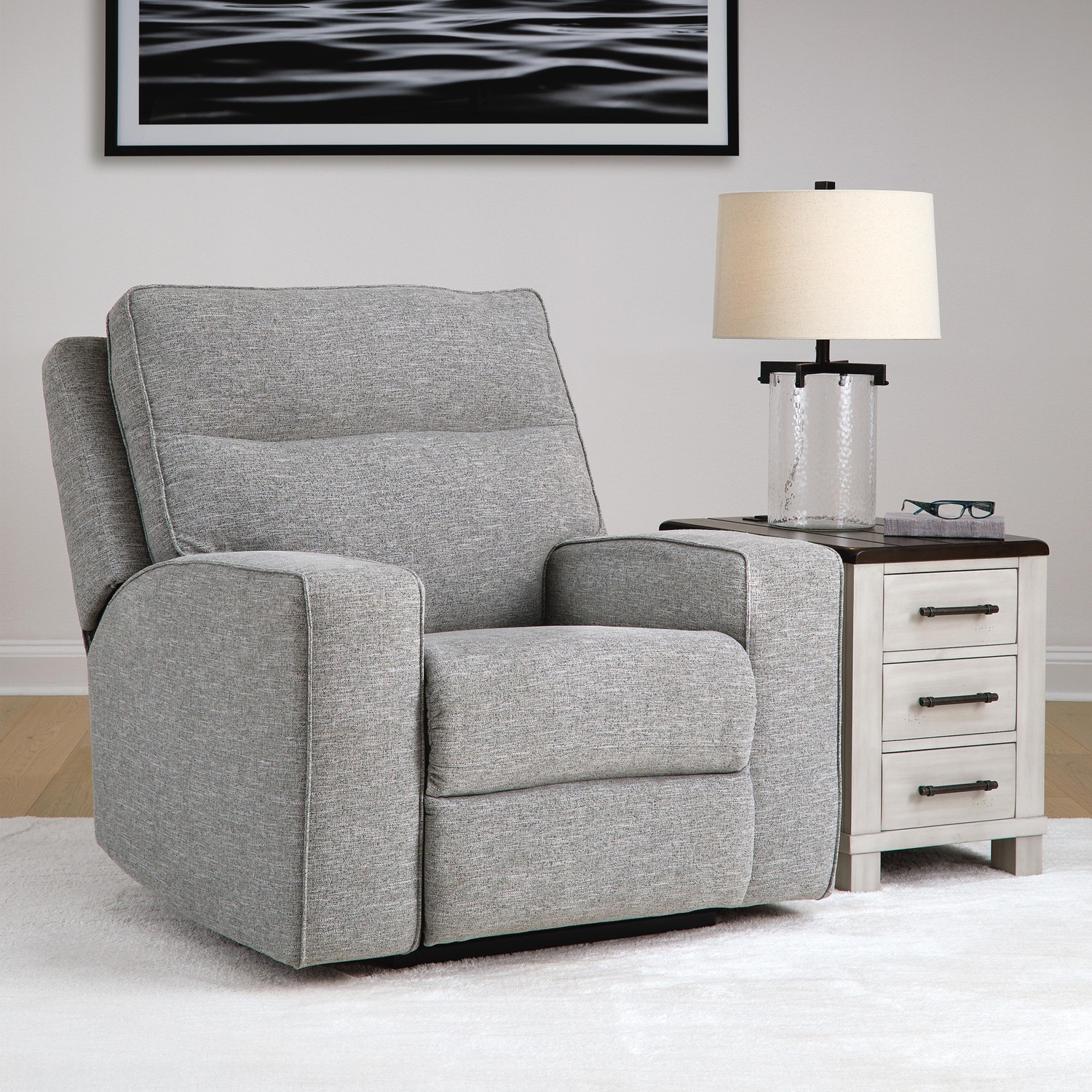 Biscoe Next-Gen Nuvella™ Performance Fabric Dual Power Recliner