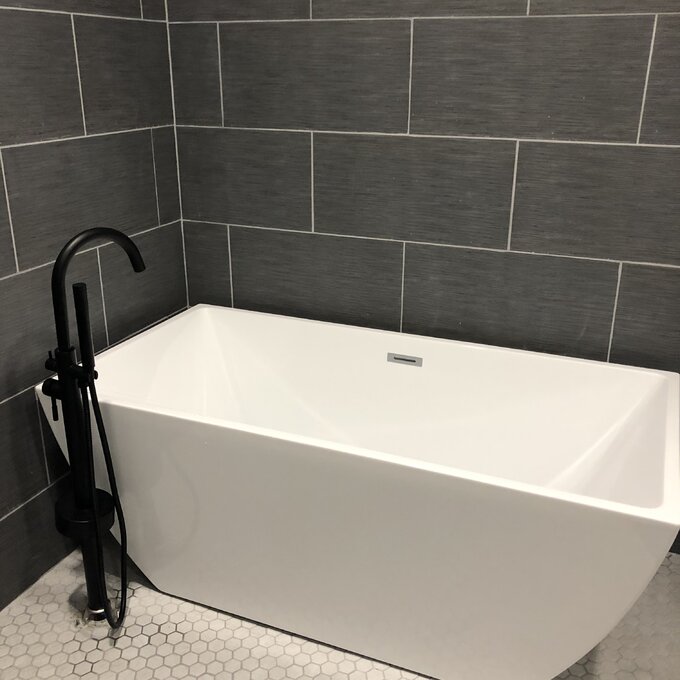 59" x 30" Freestanding Soaking Bathtub