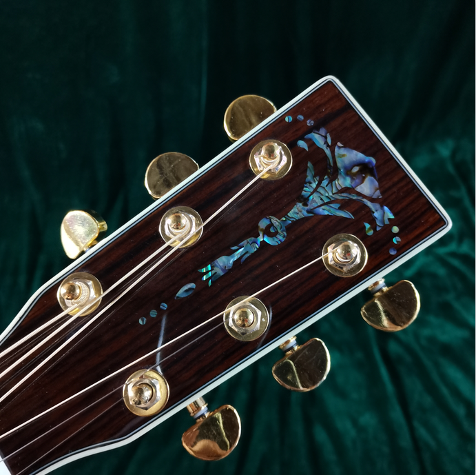 New Hollow Body D45 Acoustic Electric Guitar with EQAbalone Inlay Solid Spruce